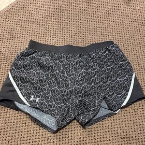 Under Armour Black and Gray Athletic Shorts